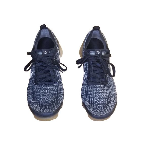 Nike Air Vapormax Flyknit 3 Women Size 8? Oreo Black White Running Shoes  *READ* - Picture 3 of 7